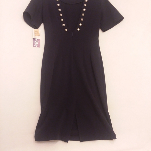 April Rain Navy Blue Dress - Picture 2 of 3